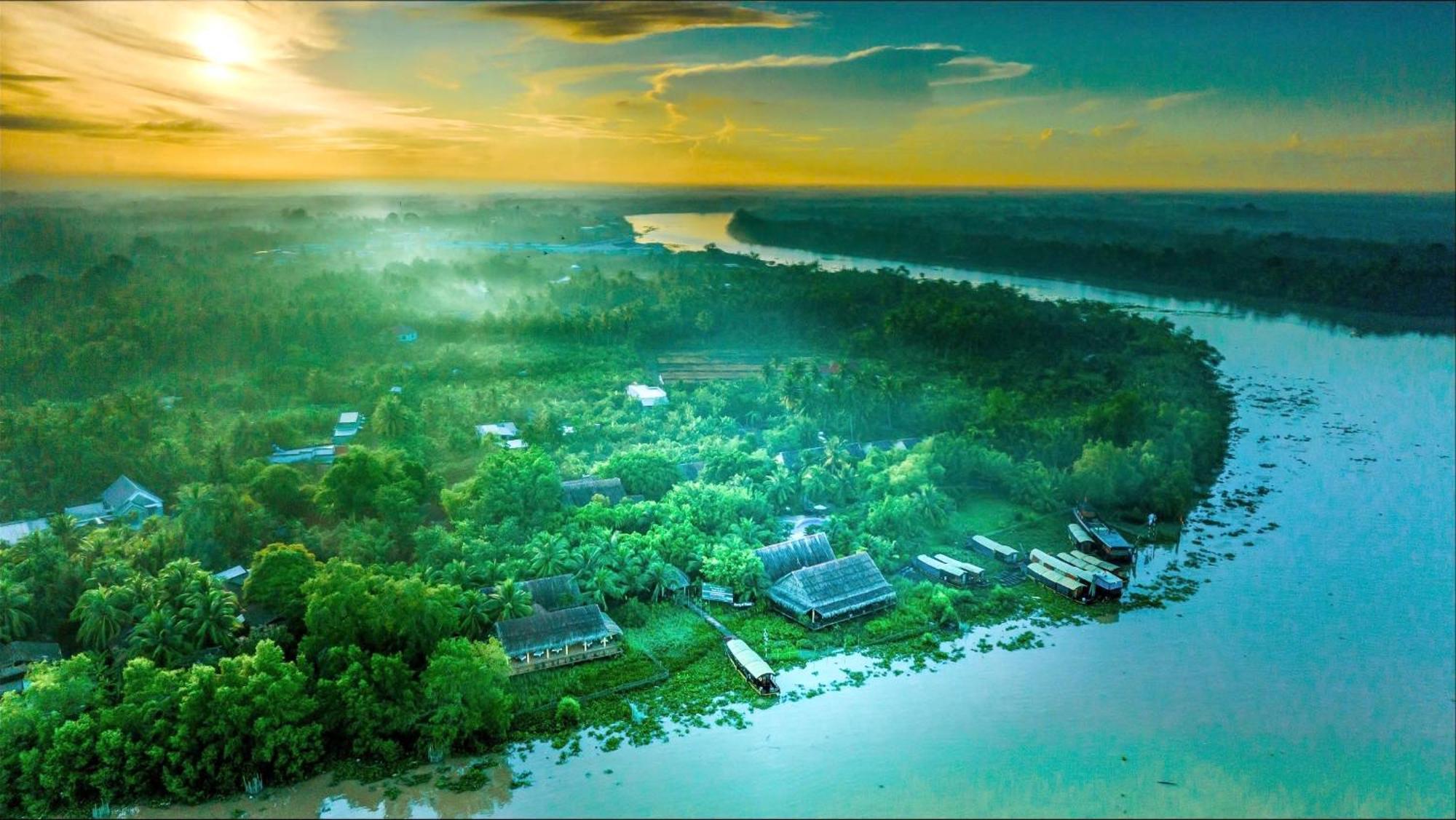 แมงโก โฮม ริเวอร์ไซด์ Bed & Breakfast Ben Tre ภายนอก รูปภาพ
